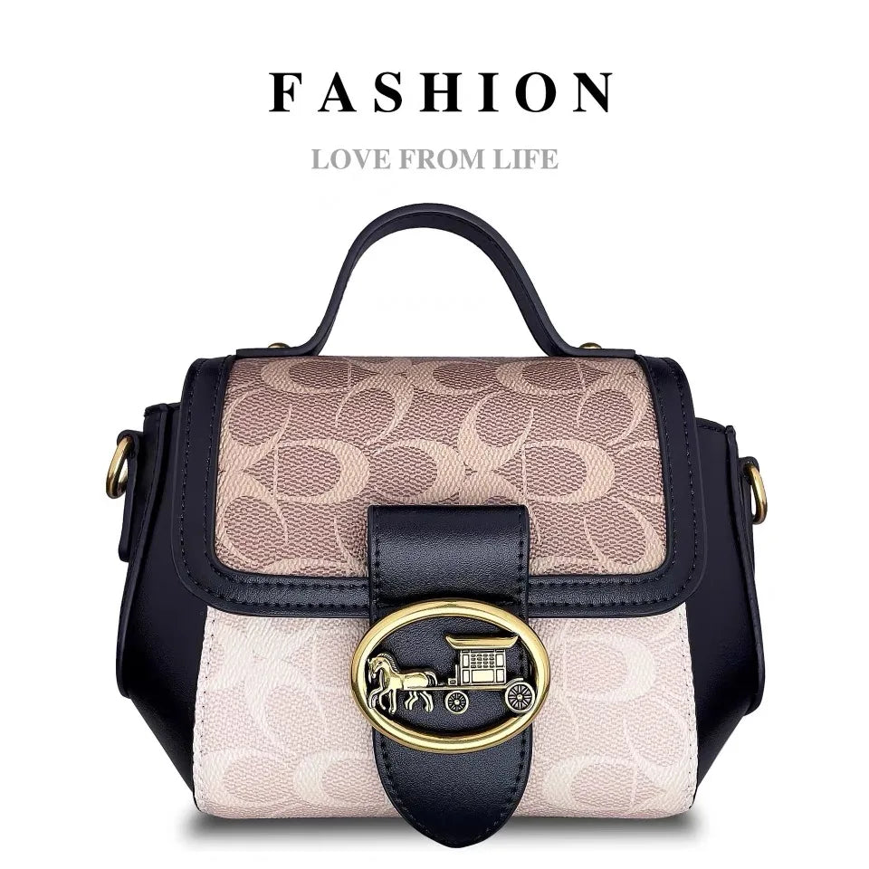 High-end carriage crossbody bag