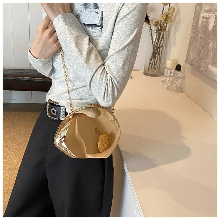 Acrylic Shell Shape Clutch Bag