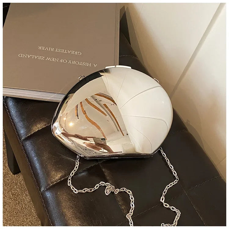 Acrylic Shell Shape Clutch Bag