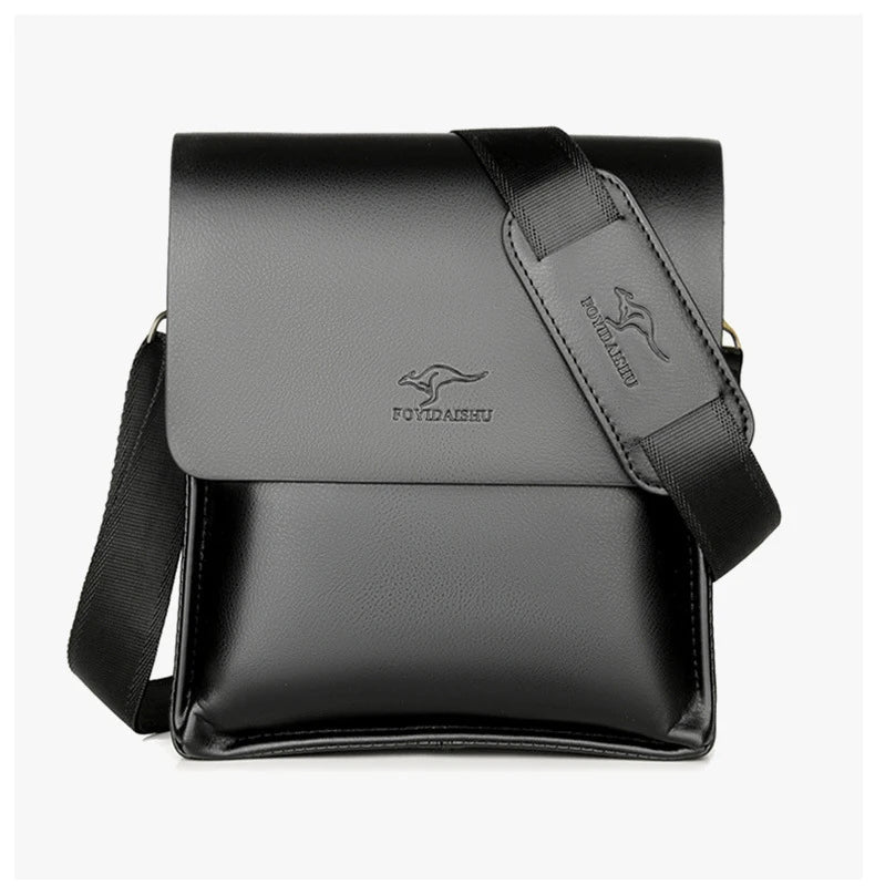 Luxury Leather Messenger Bag