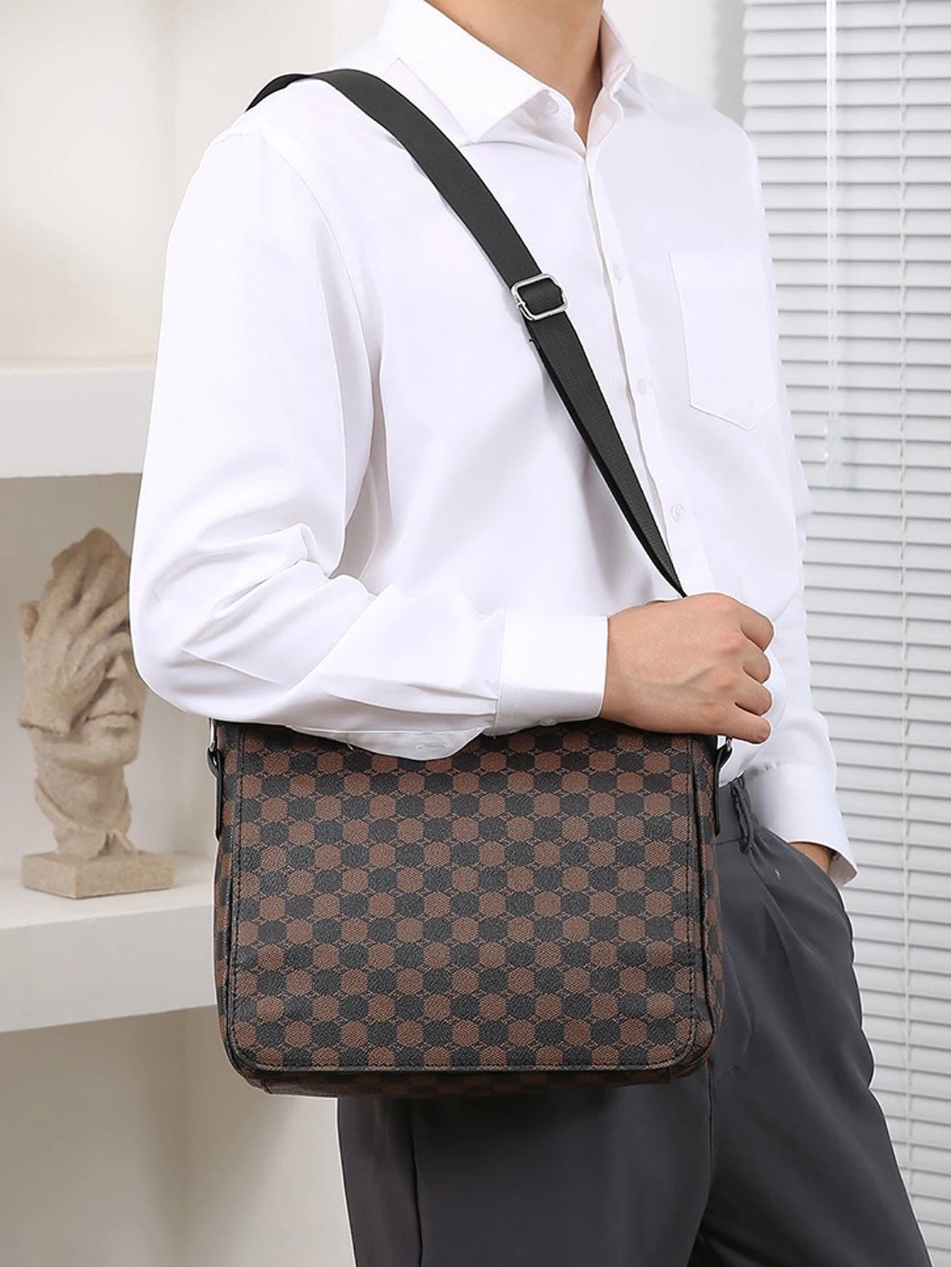 Men's Flap Shoulder Bag