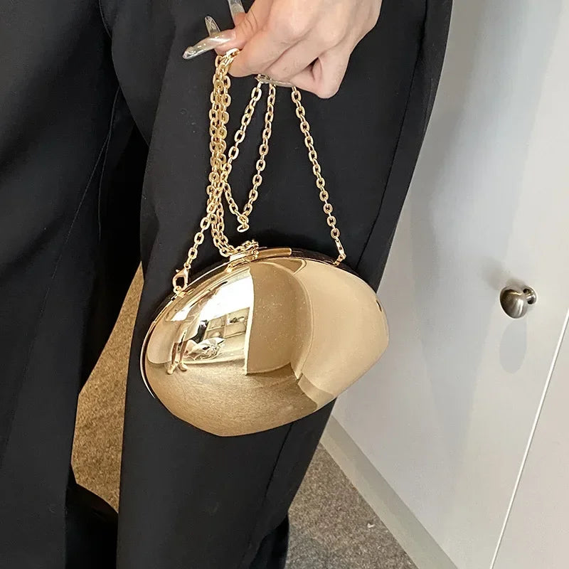 Acrylic Shell Shape Clutch Bag