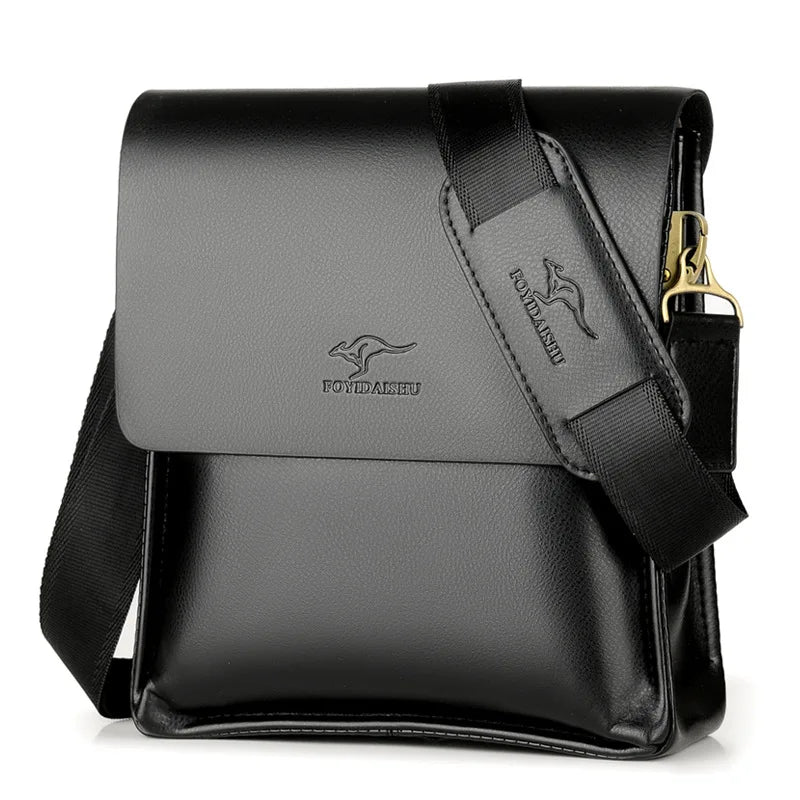 Luxury Leather Messenger Bag