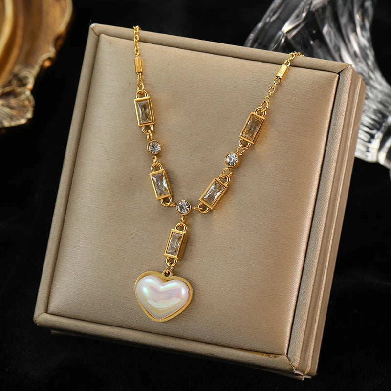 316L Stainless Steel Ball Beads Pendant Necklace