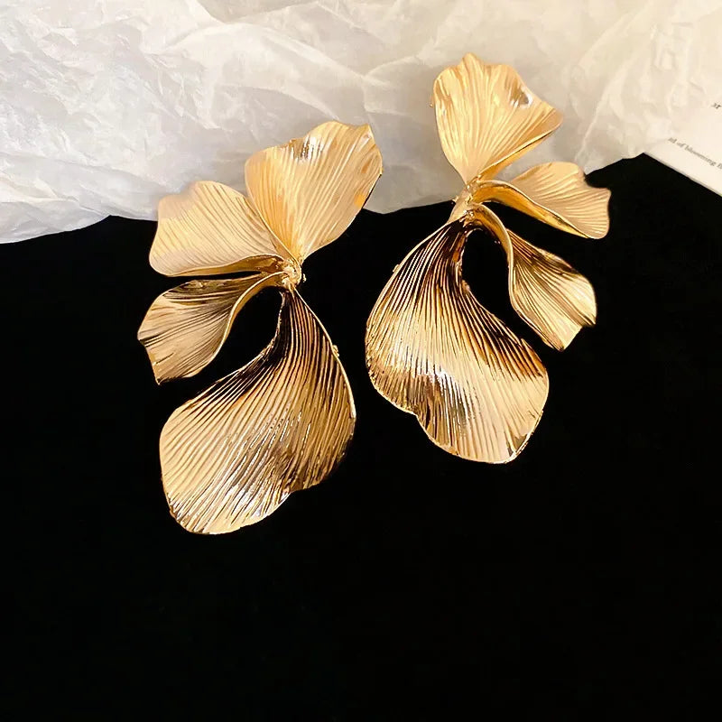 Large Petal Dangle Earrings