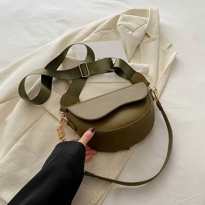 Fashion Double Straps Shoulder Bag