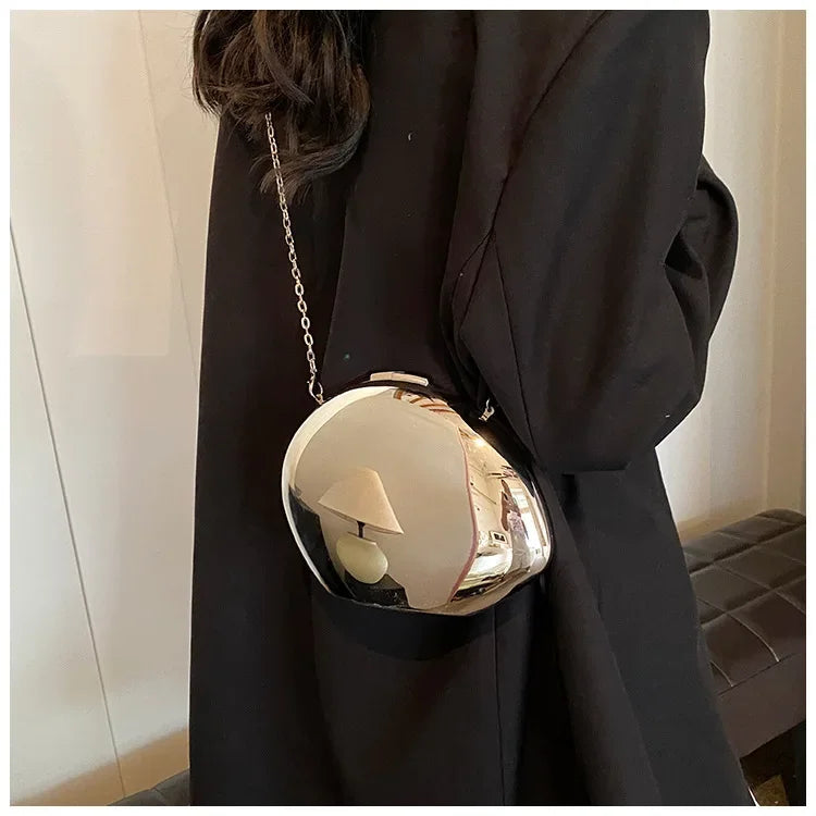 Acrylic Shell Shape Clutch Bag