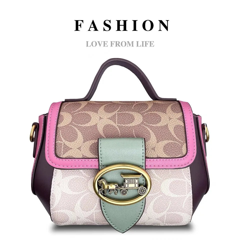 High-end carriage crossbody bag