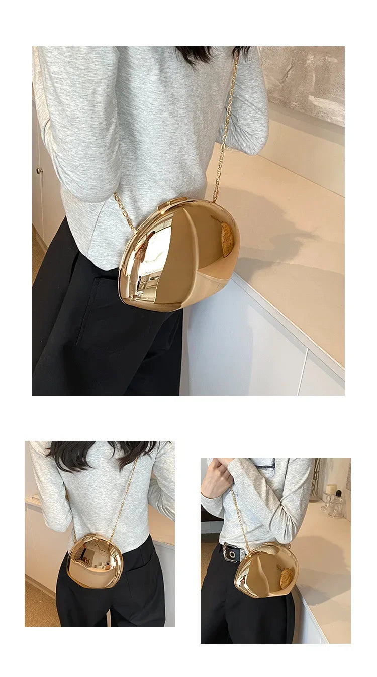 Acrylic Shell Shape Clutch Bag