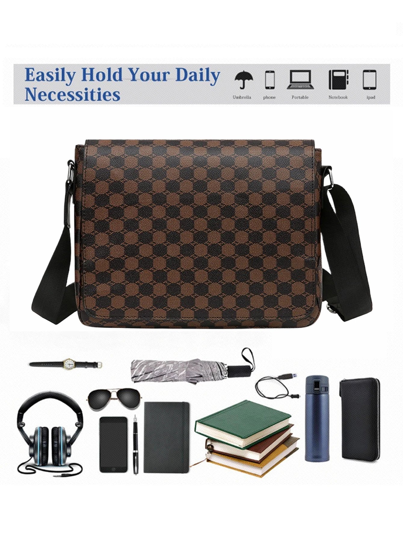 Men's Flap Shoulder Bag