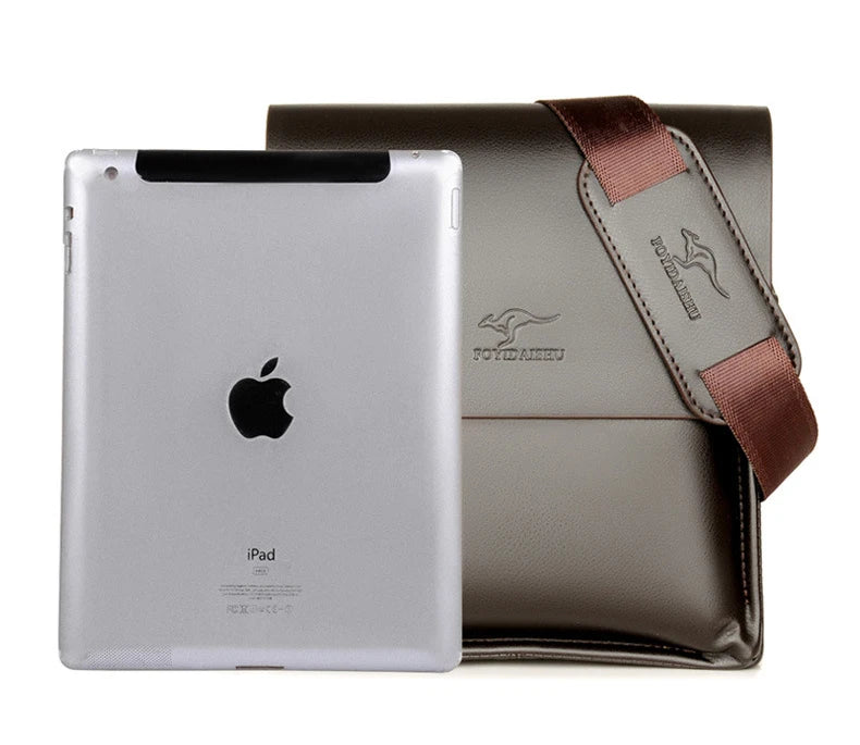 Luxury Leather Messenger Bag