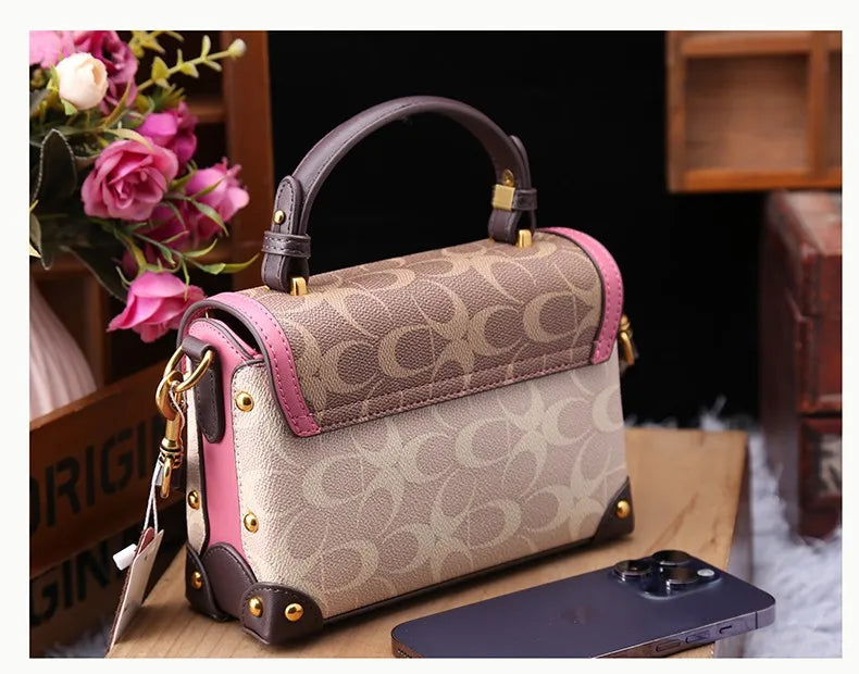 High-end carriage crossbody bag