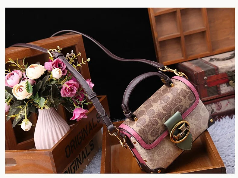 High-end carriage crossbody bag