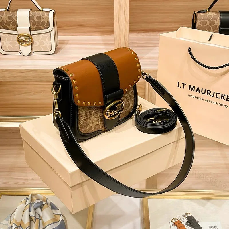 High-end carriage crossbody bag