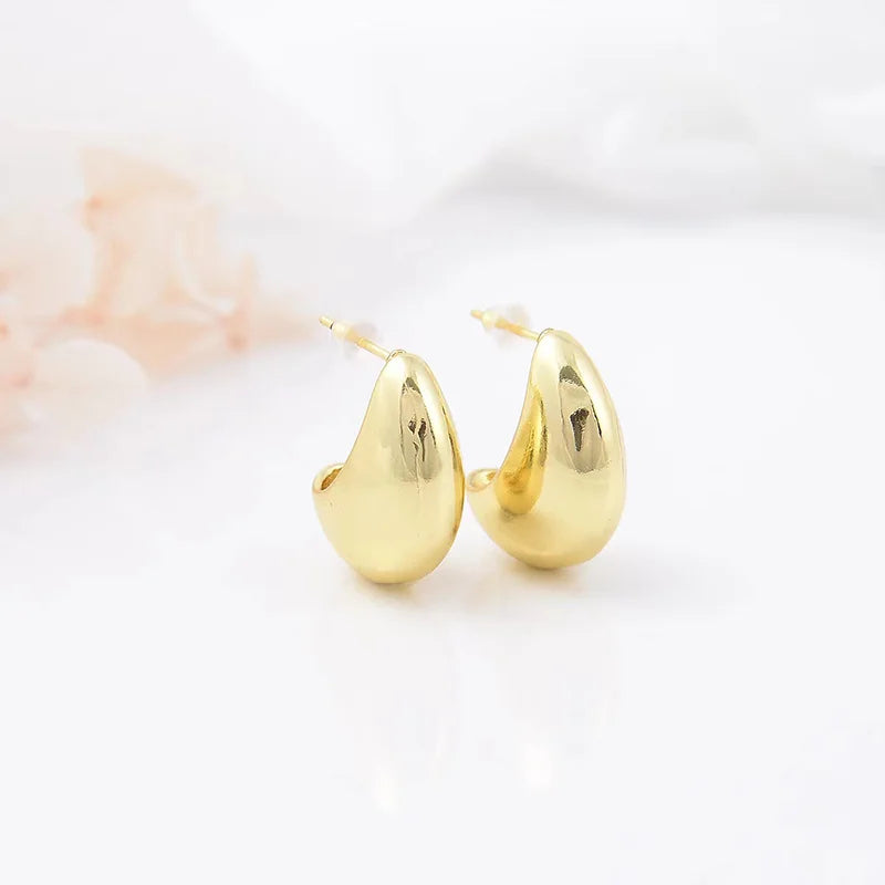 Water Drop Bean Earrings,