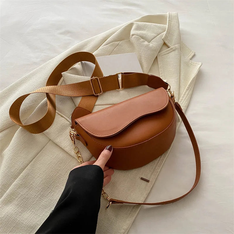 Fashion Double Straps Shoulder Bag
