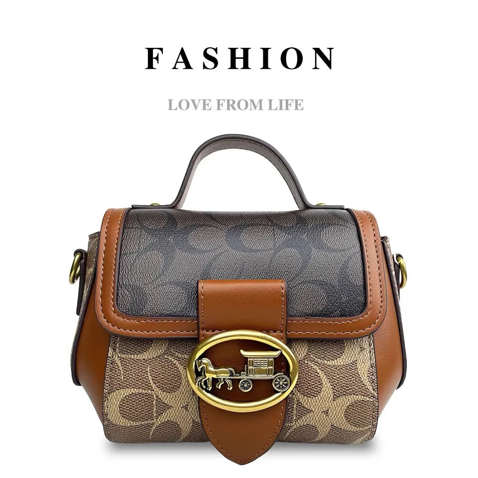 High-end carriage crossbody bag