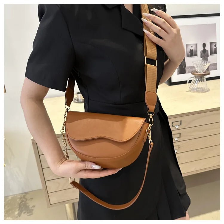 Fashion Double Straps Shoulder Bag