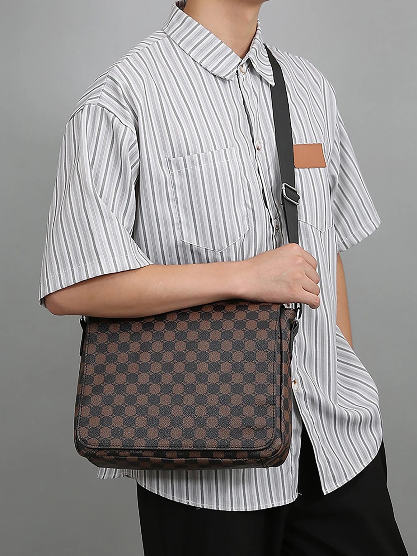 Men's Flap Shoulder Bag
