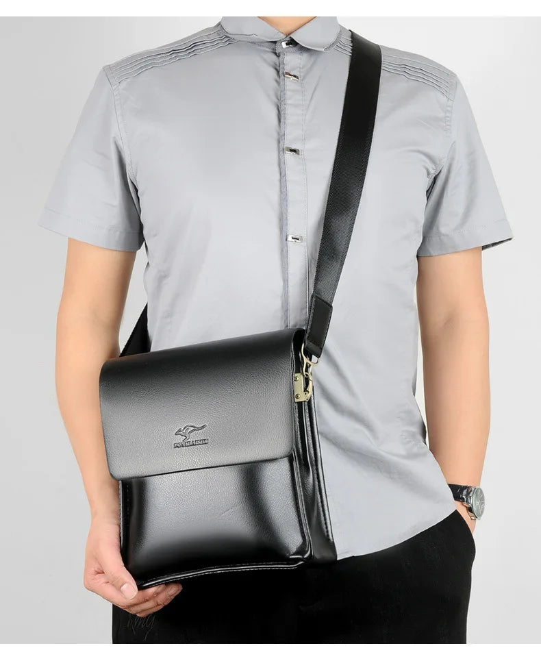Luxury Leather Messenger Bag