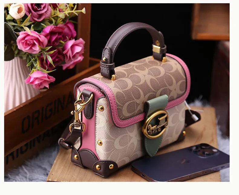 High-end carriage crossbody bag