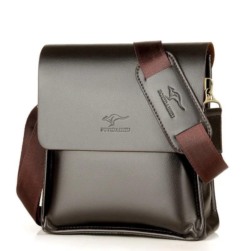 Luxury Leather Messenger Bag