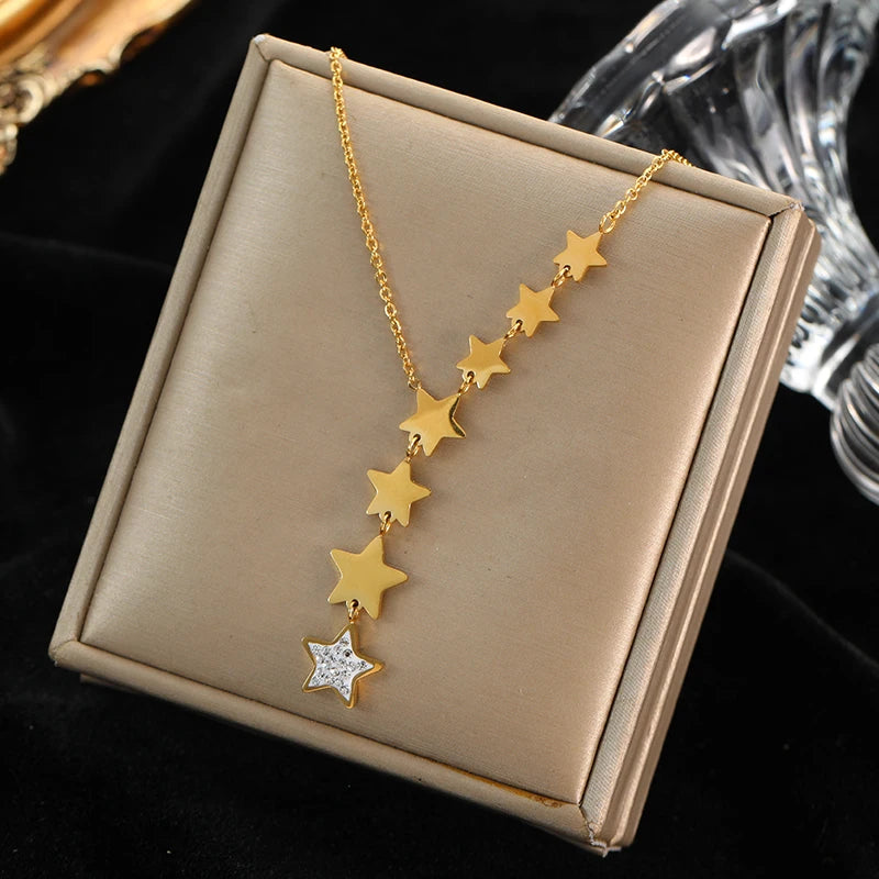 316L Stainless Steel Ball Beads Pendant Necklace