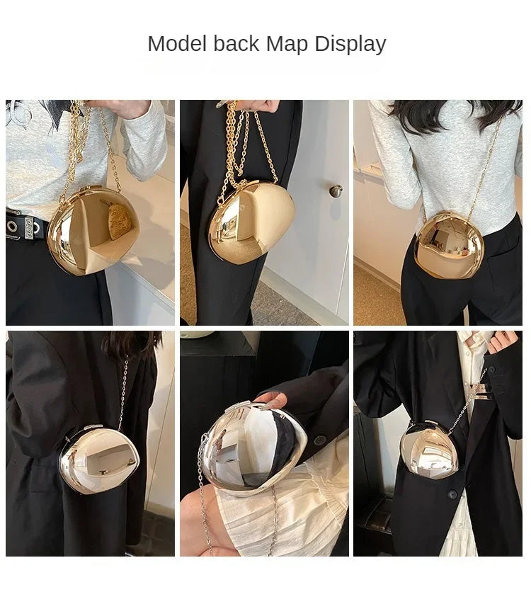 Acrylic Shell Shape Clutch Bag
