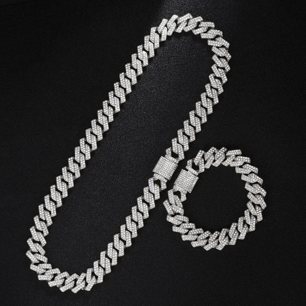 Cuban Chain Necklace Set for Men
