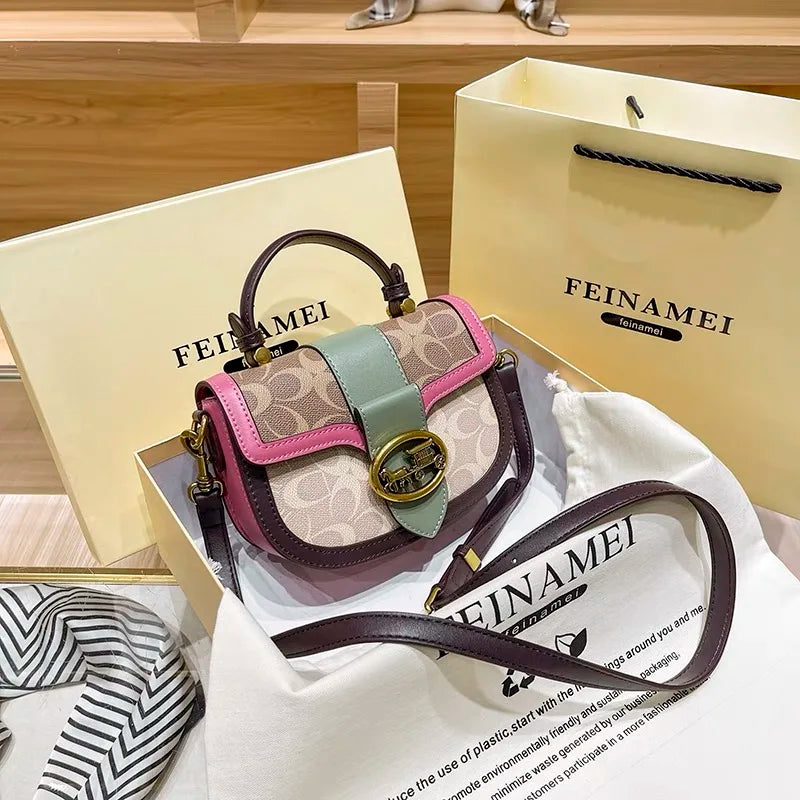 High-end carriage crossbody bag