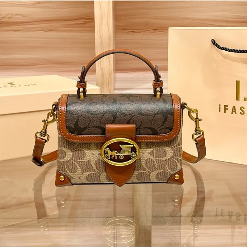 High-end carriage crossbody bag