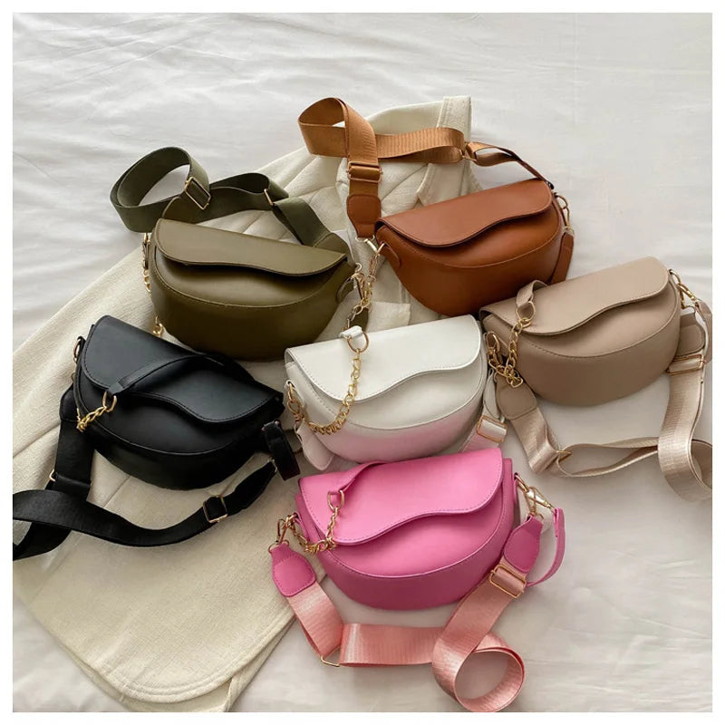 Fashion Double Straps Shoulder Bag