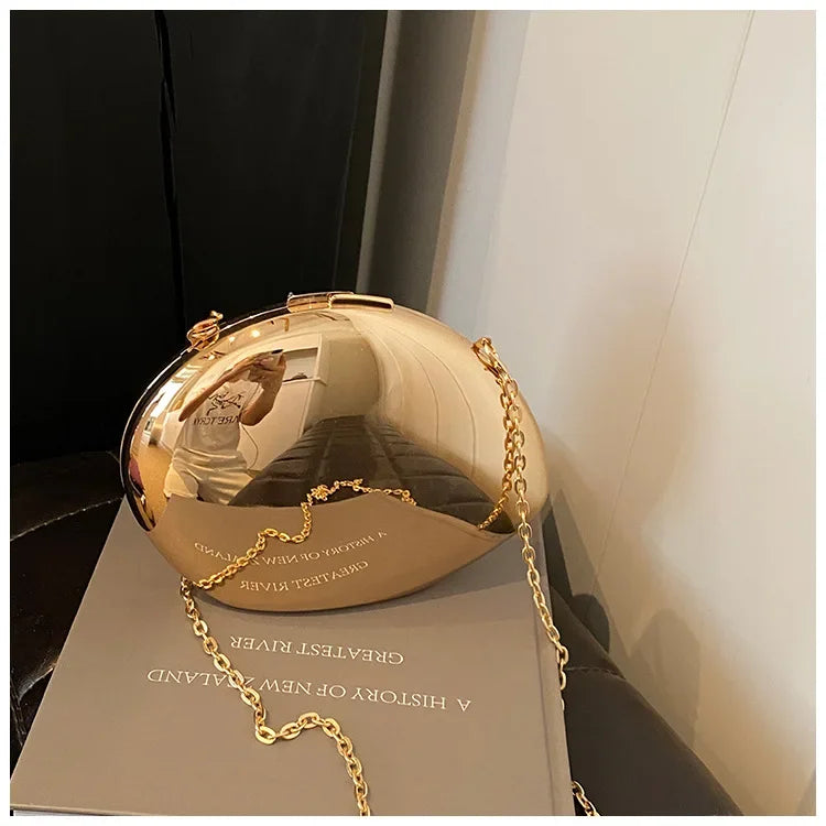 Acrylic Shell Shape Clutch Bag