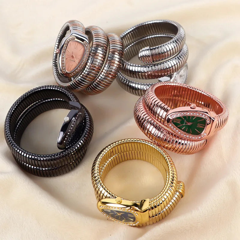 Unique Snake Shaped Watch Women