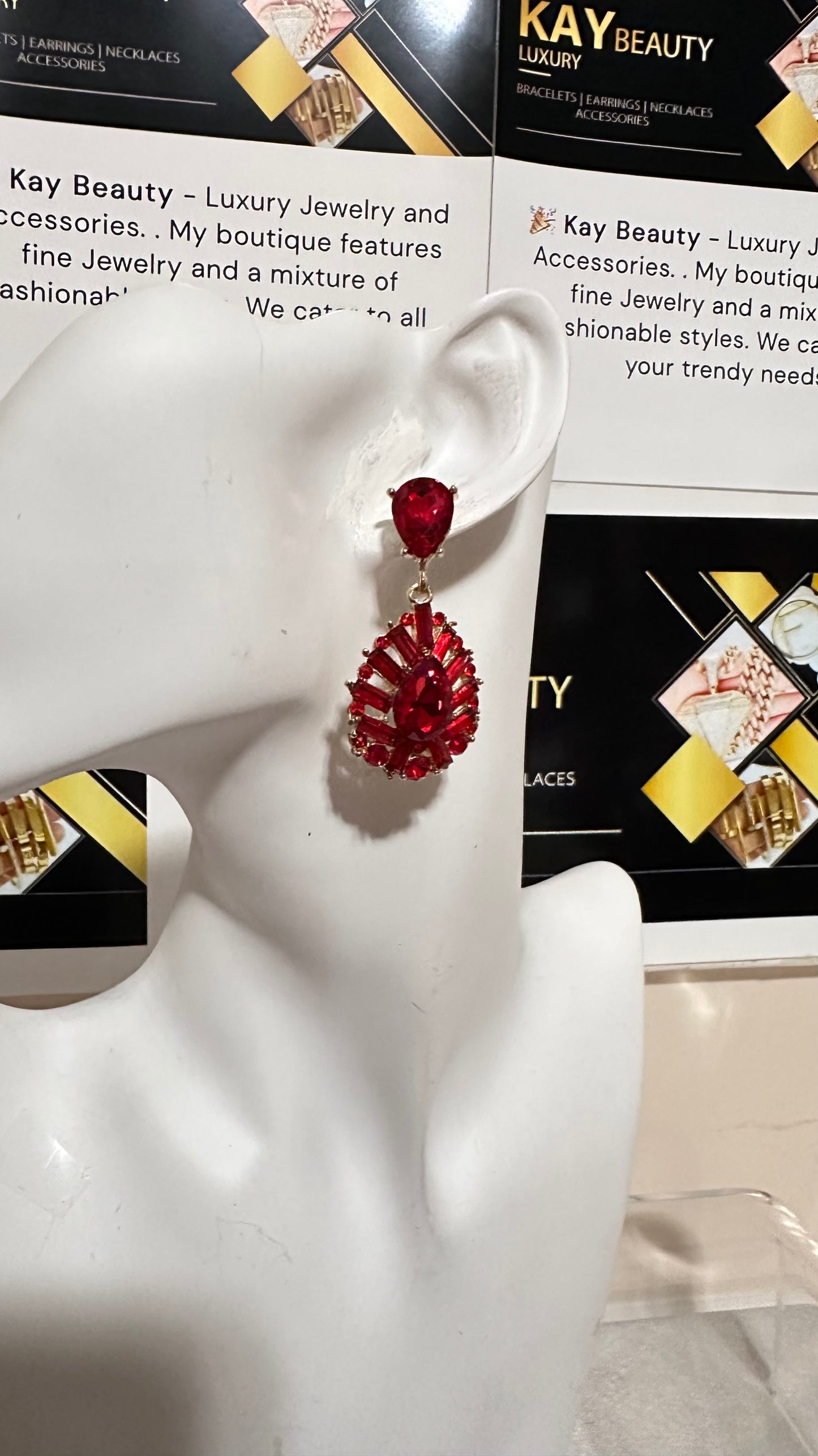 Sexy Red Scarlet Earrings