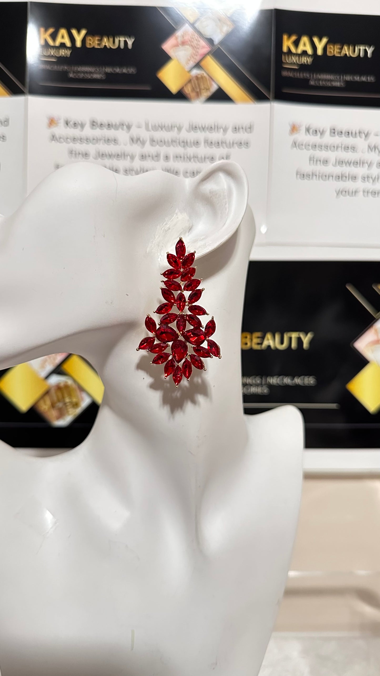 Sexy Red Scarlet Earrings