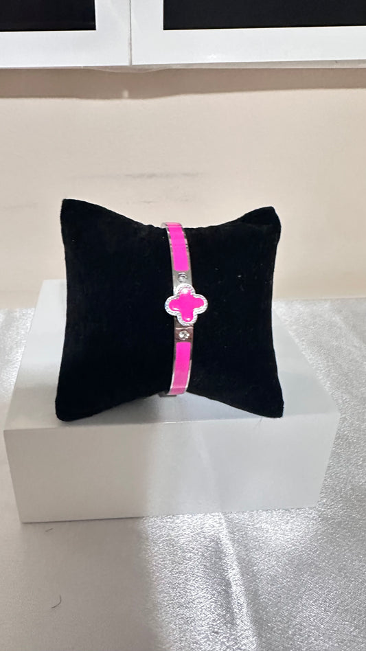 Pink Leaf Bracelet