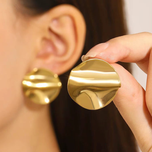 Round Stud Punk Earrings