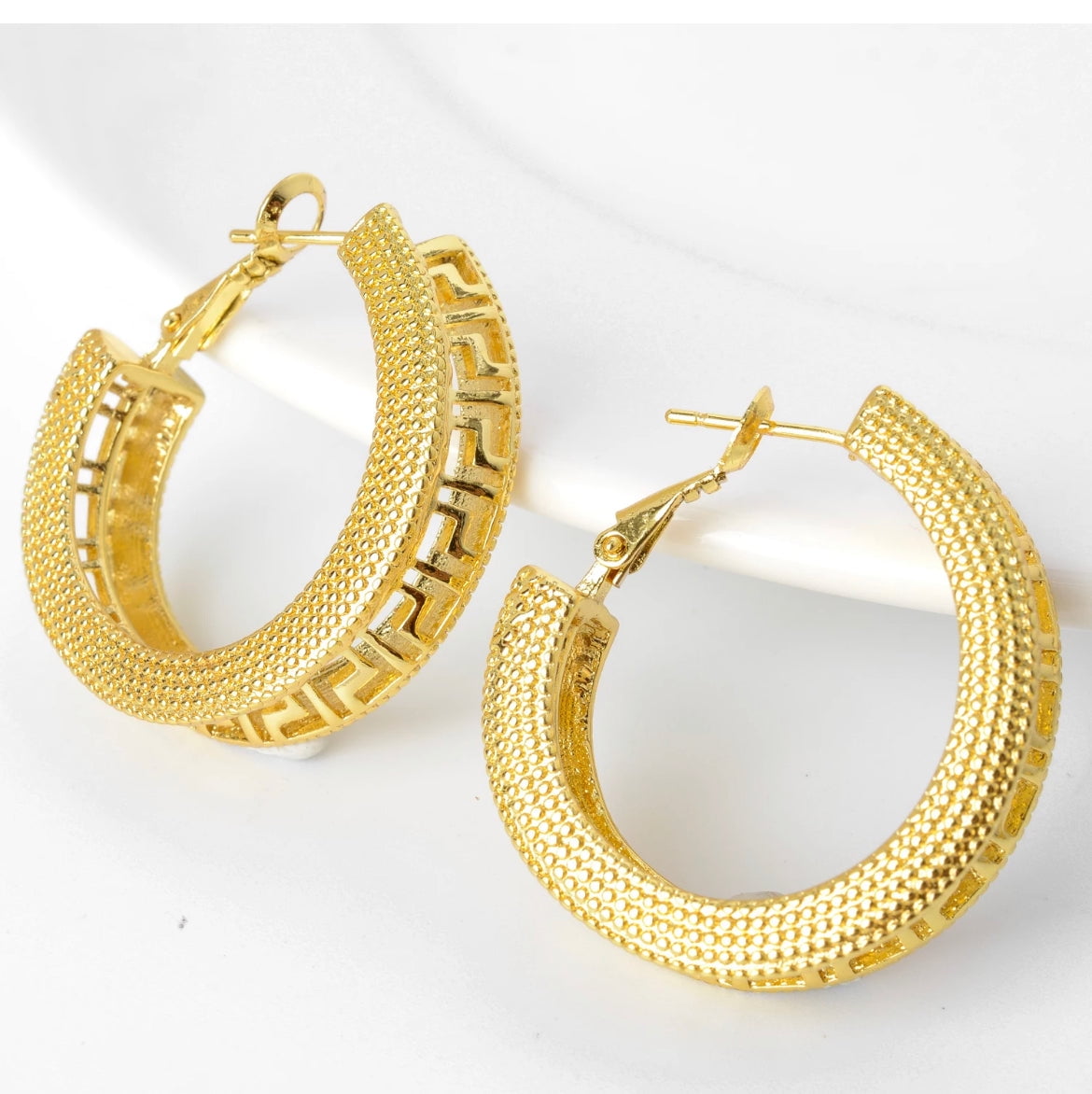 Gold Plated Hoop Earrings