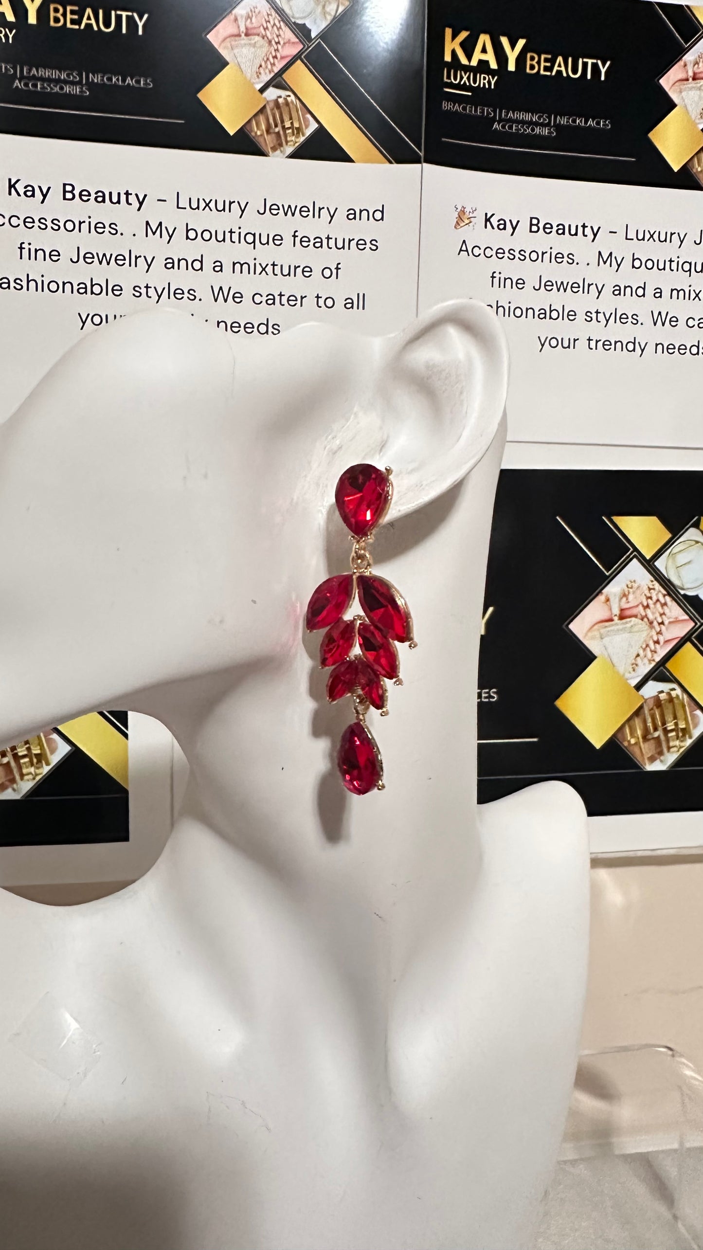 Sexy Red Scarlet Earrings