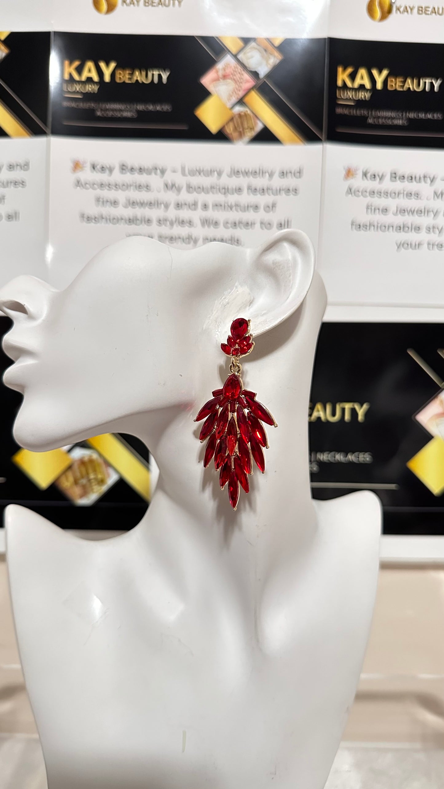 Sexy Red Scarlet Earrings