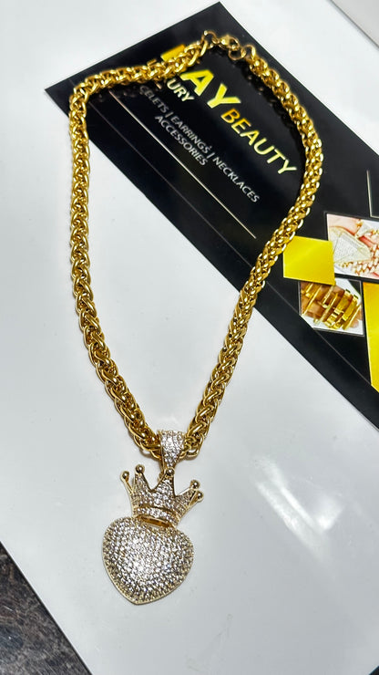 Hip Hop Heart Necklace