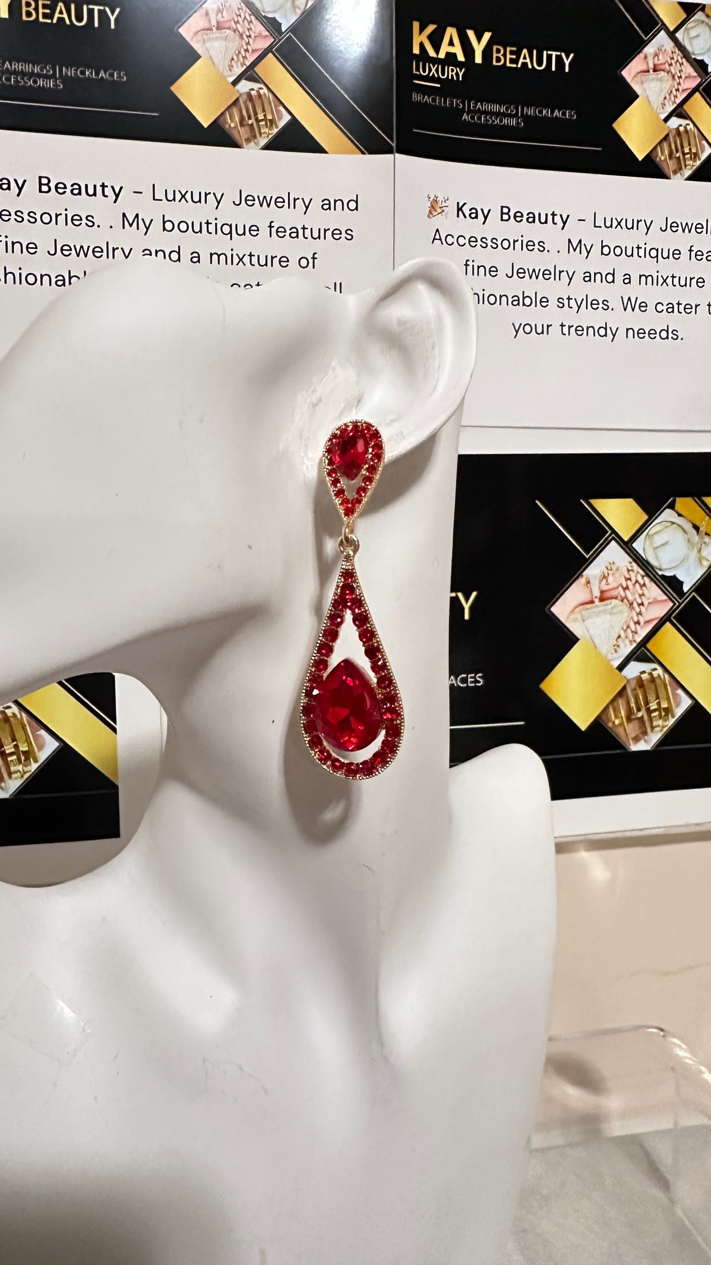 Sexy Red Scarlet Earrings