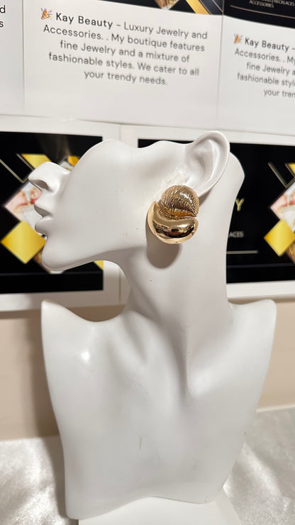 Gold Stud Earrings