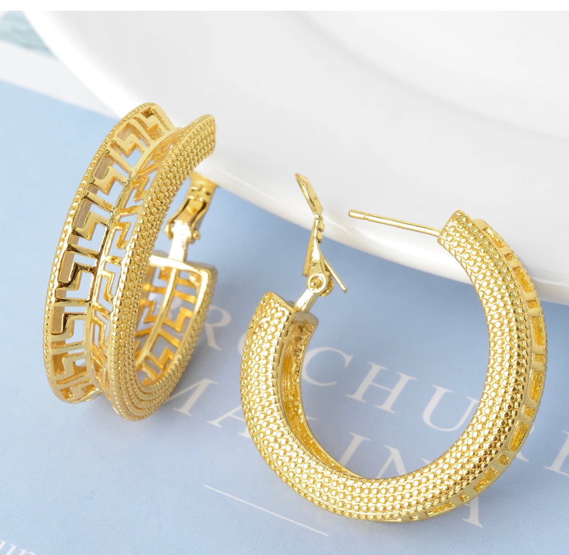 Gold Plated Hoop Earrings