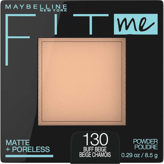 Fit Me Matte Poreless Pressed Face Powder Makeup, Buff Beige, 0.29 Oz