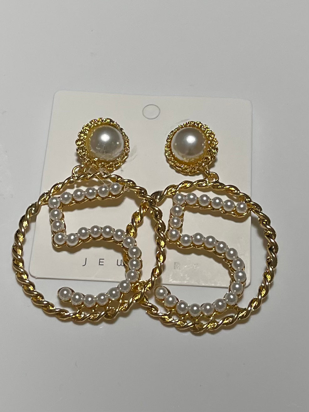 Letter 5 Earrings