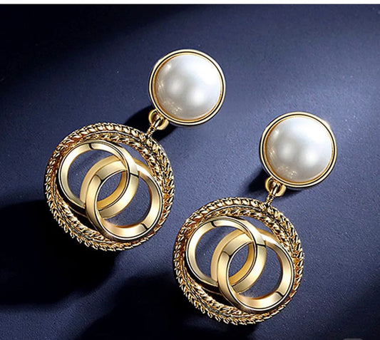 Geometric Drop Earrings, Modern earrings for women, geometric earrings