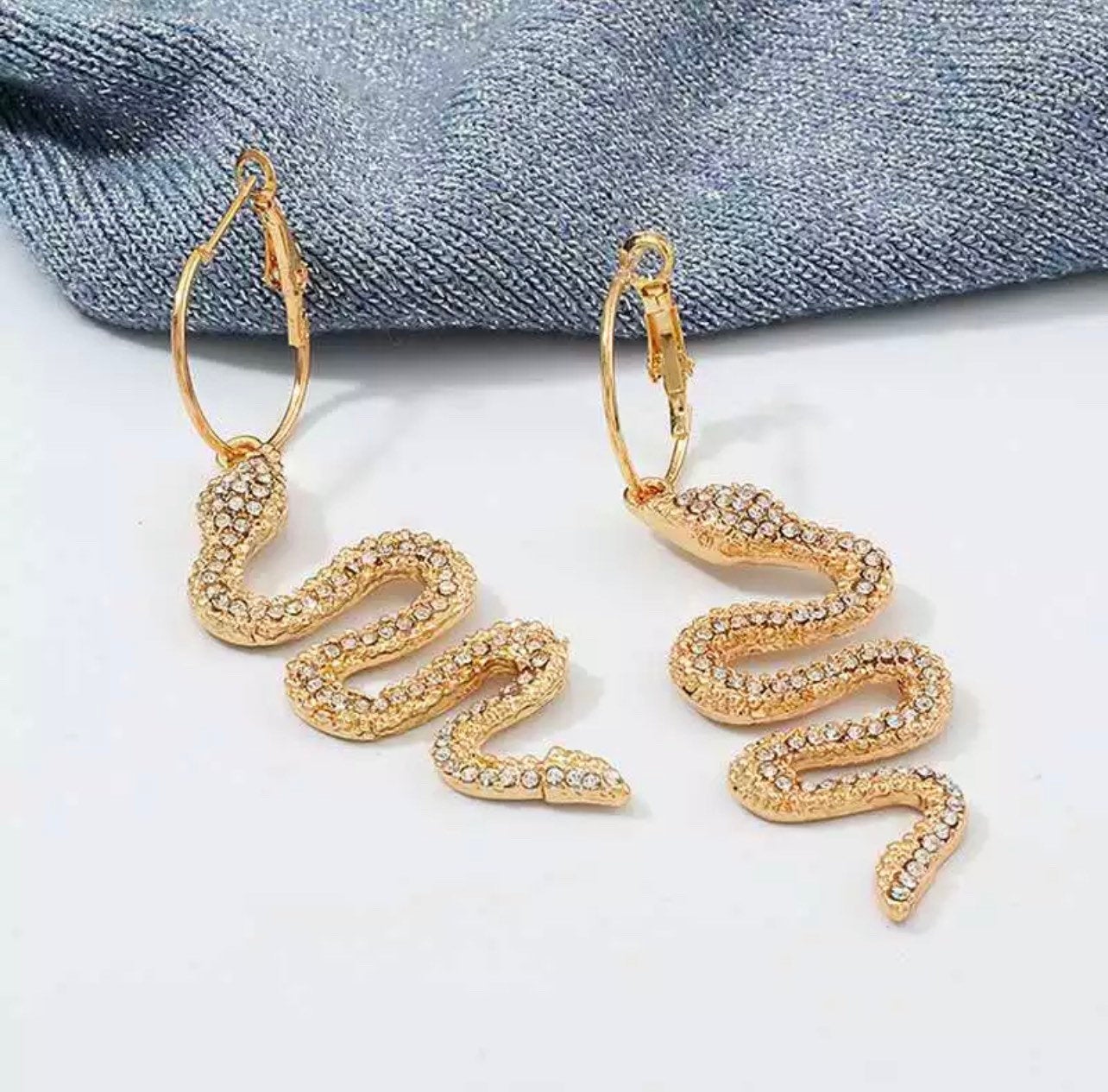 Vintage Dragon Snake Earrings