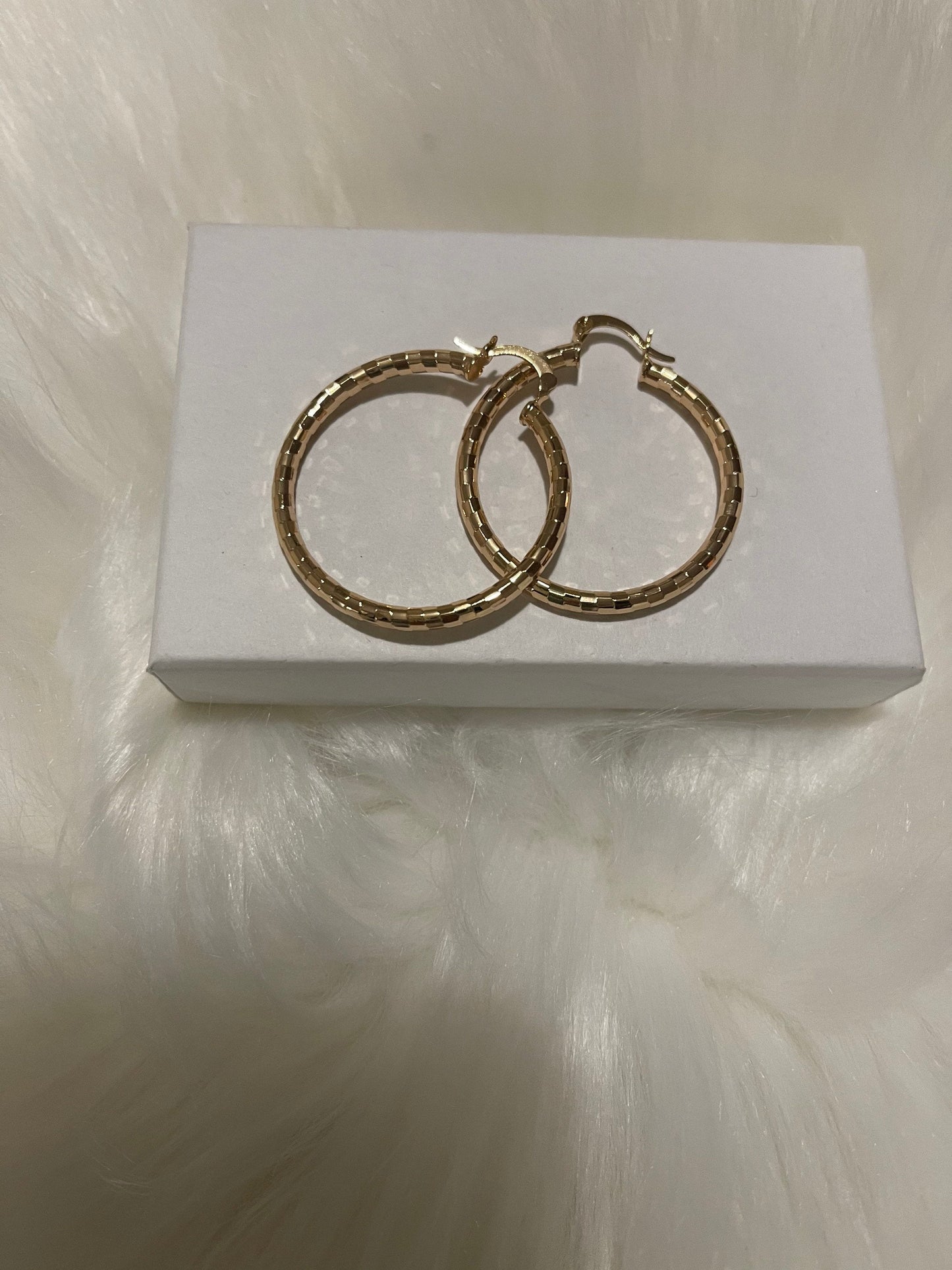 Vintage Gold Filled Hoop Earrings